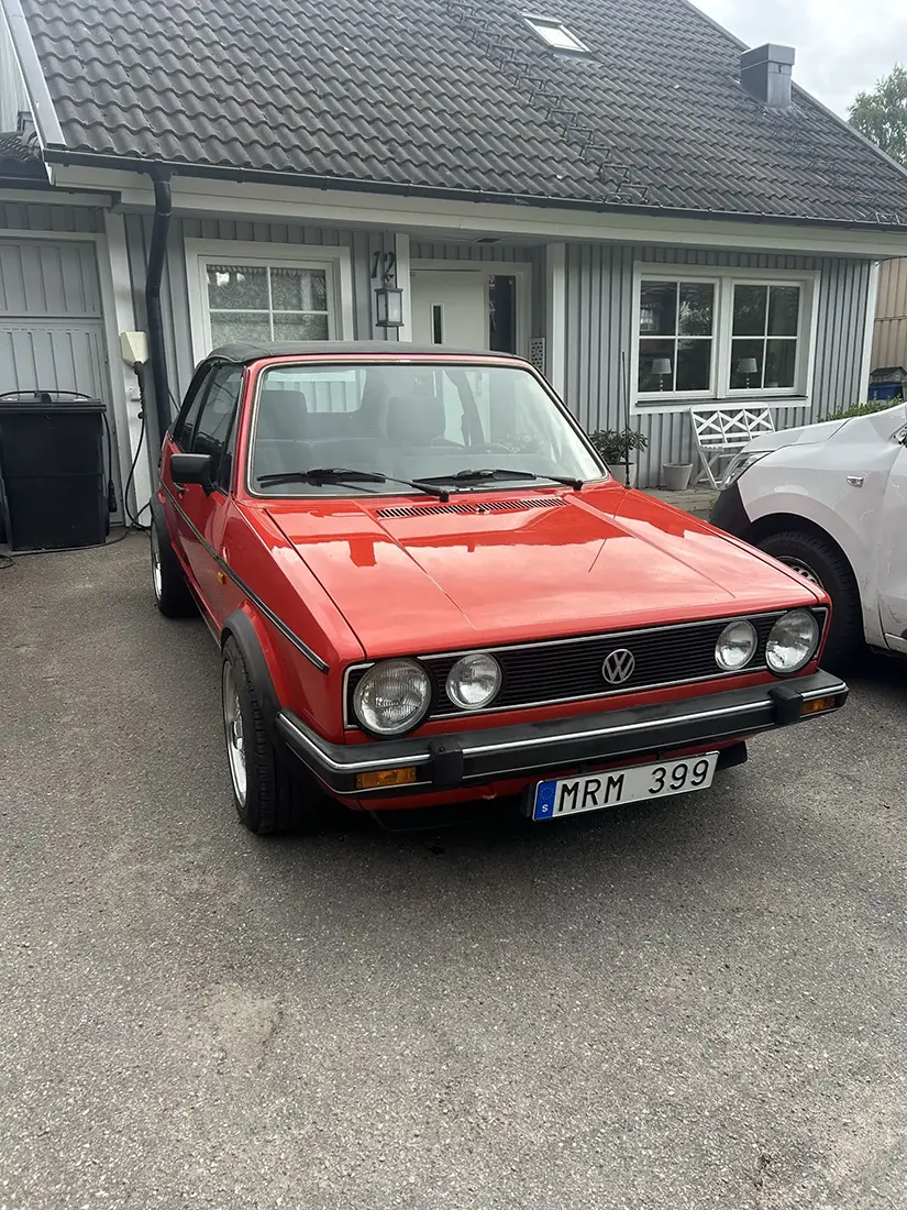 Polering av bil.